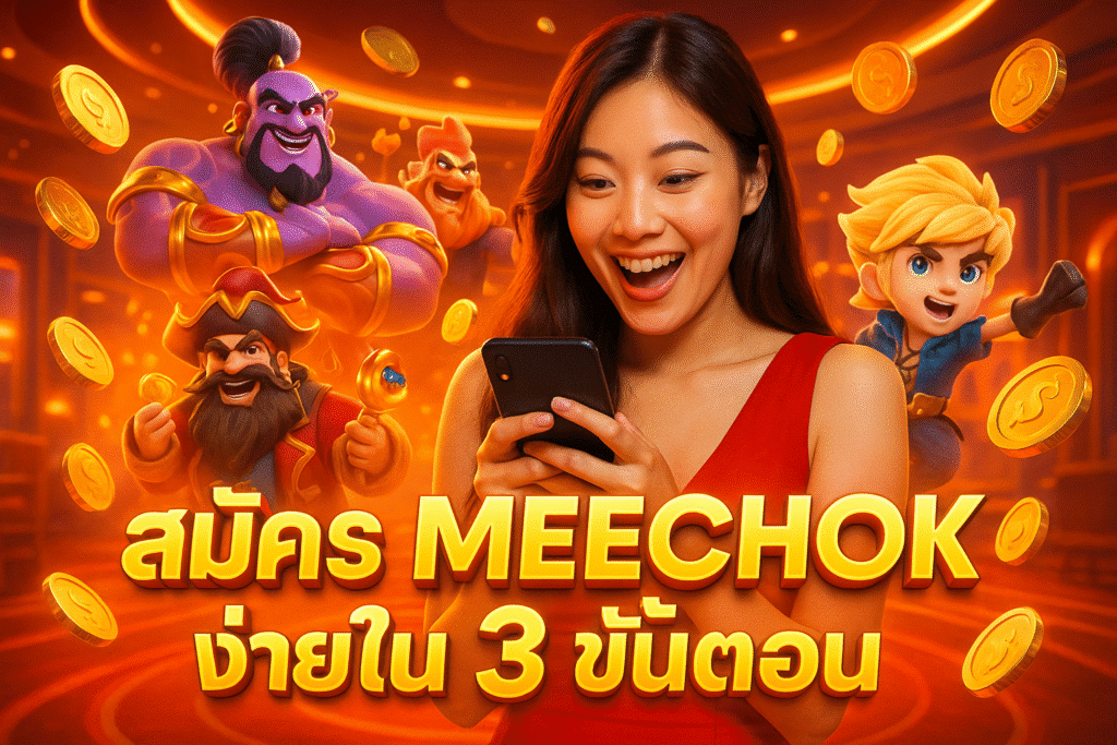 สมัคร MEECHOK ง่ายใน 3 ขั้นตอน